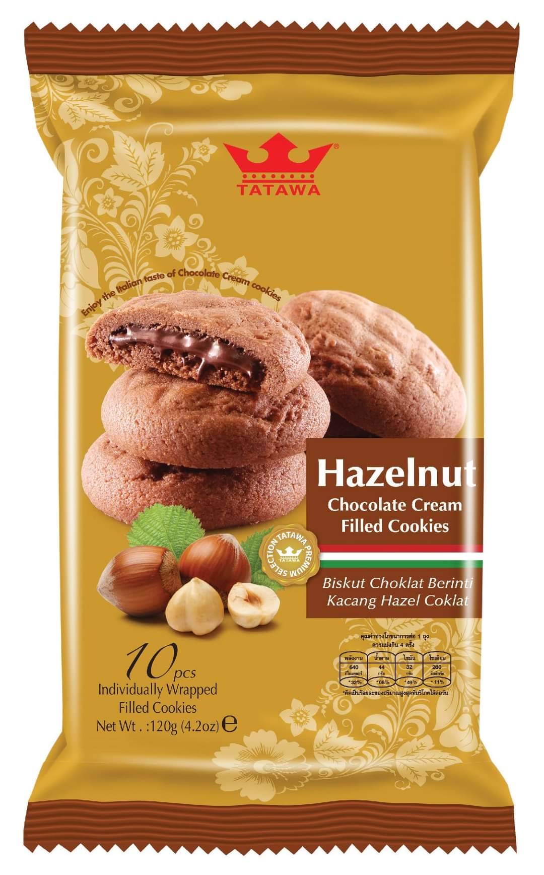 Tatawa Vivaldi Hazelnut Chocolate Cream Filled Cookies 120g